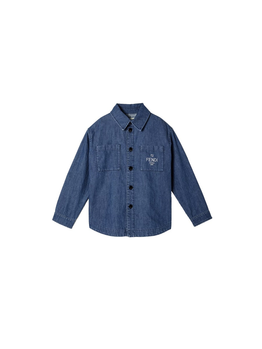Denim Shirt With Logo