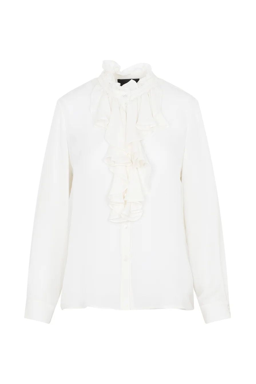 Lily Blouse With Raw Ruffle