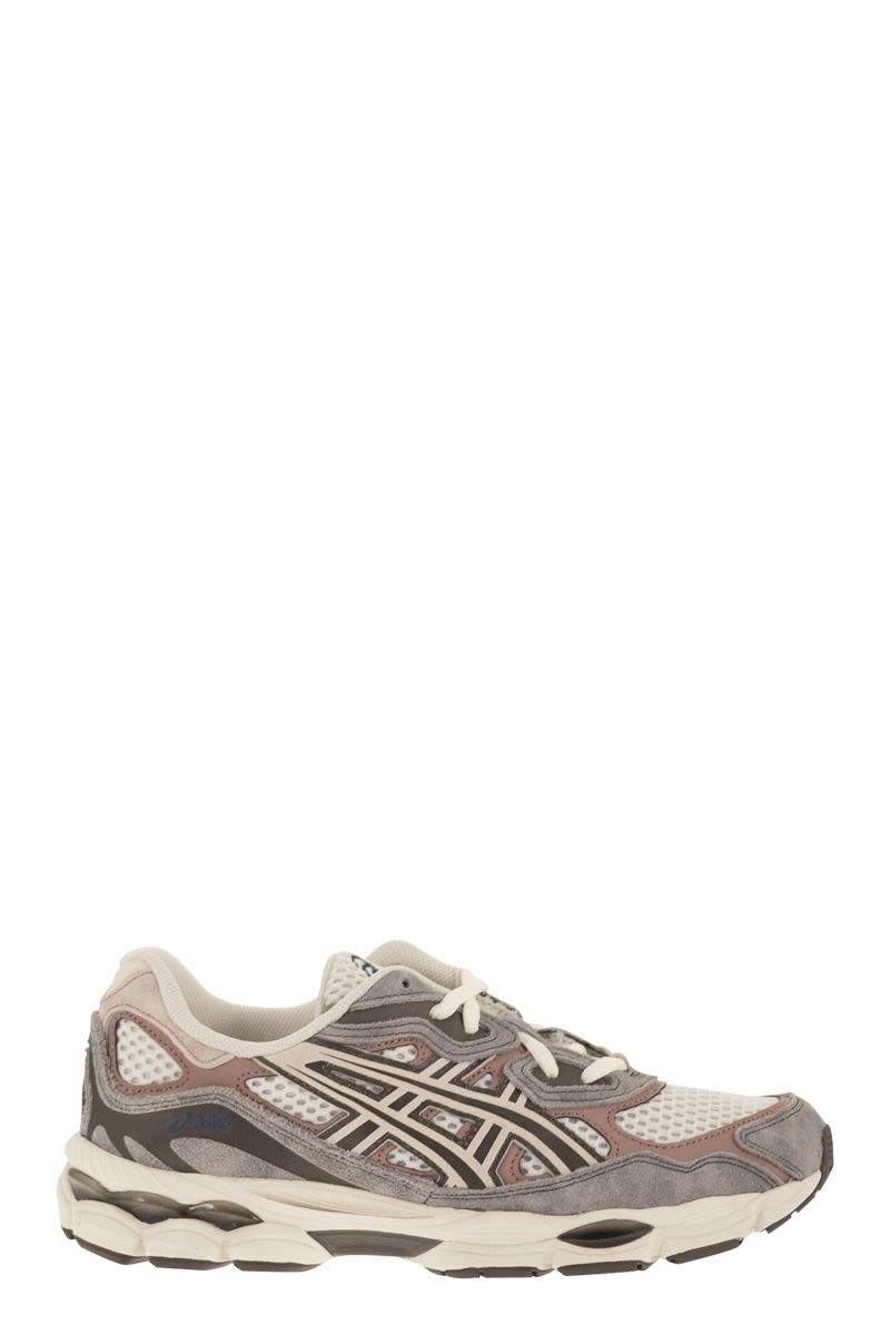 Gel-Nyc - Suede And Mesh Trainers With Cushioned Sole