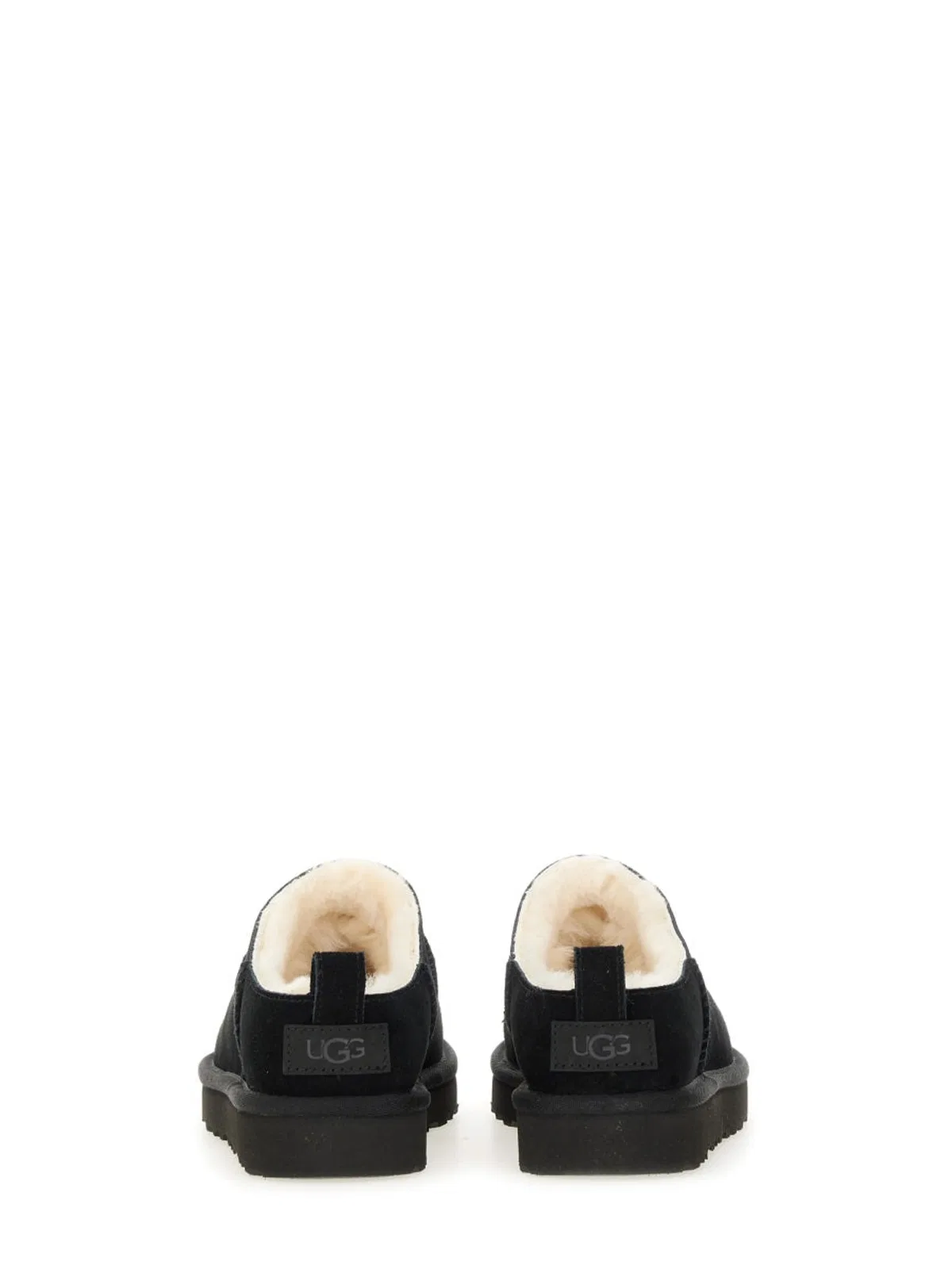Ugg Classic Micro Water-repellent Suede Platform Ankle Boots In Black
