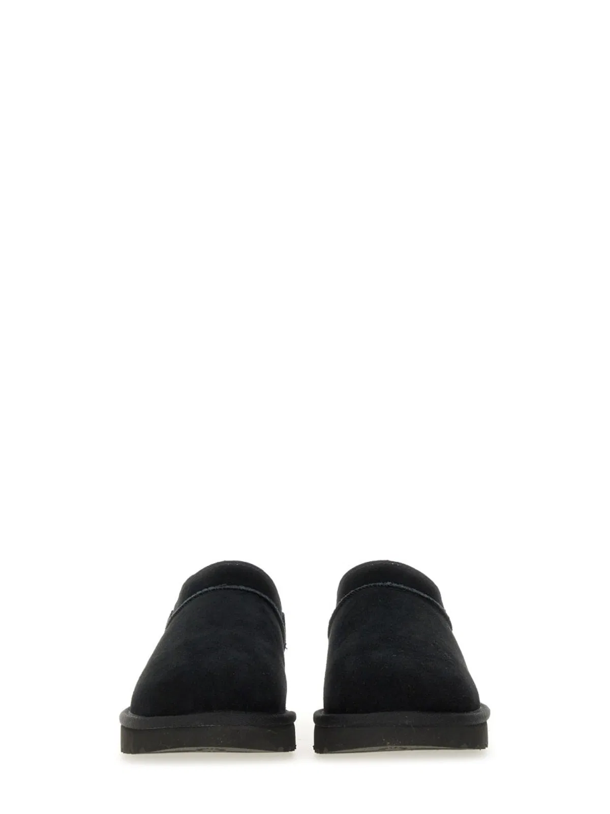 Ugg Classic Micro Water-repellent Suede Platform Ankle Boots In Black