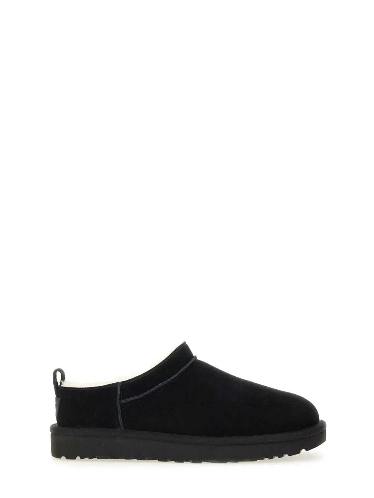 Ugg Classic Micro Water-repellent Suede Platform Ankle Boots In Black