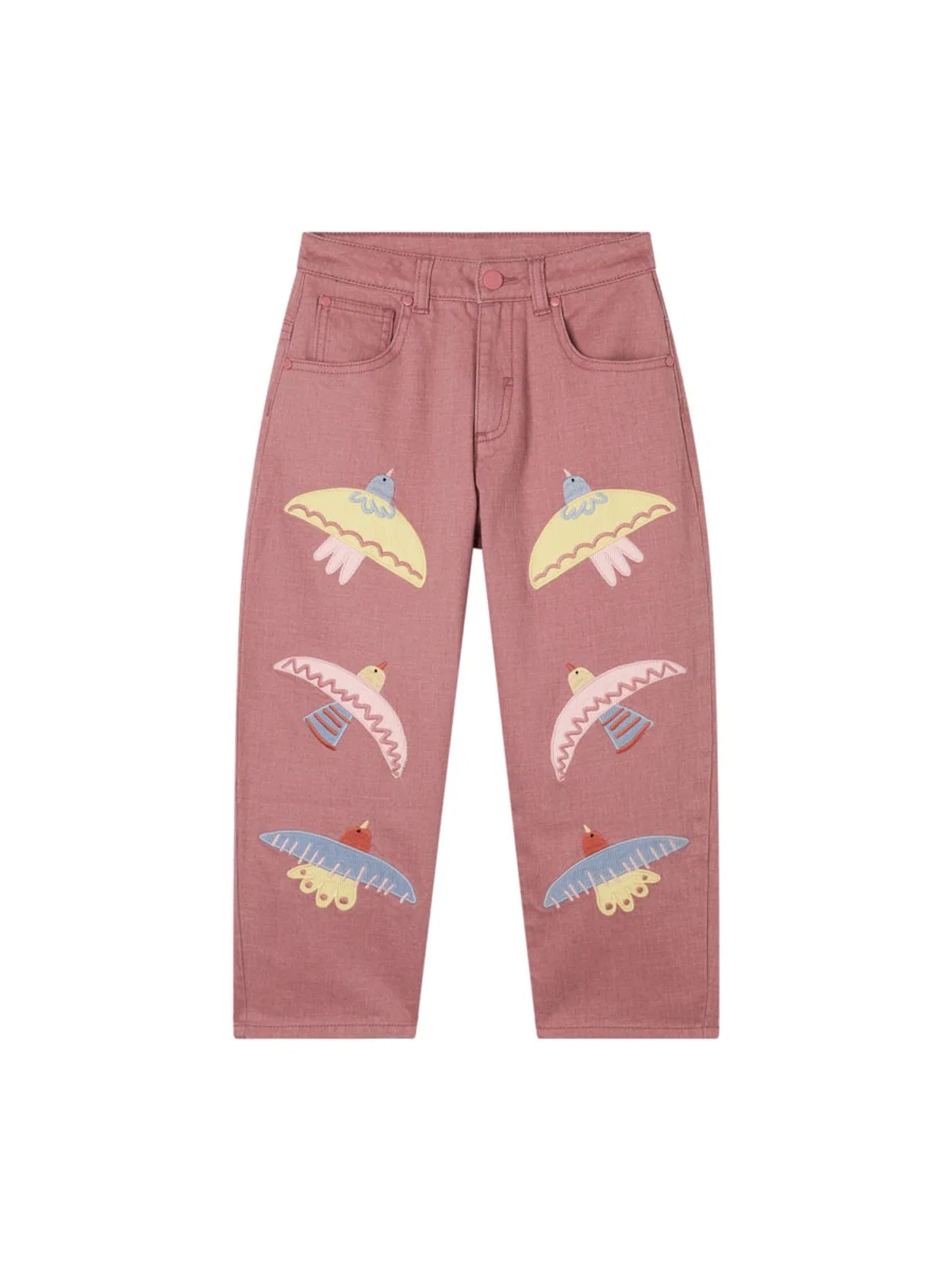 Stella Mccartney Pants "birds" In Pink
