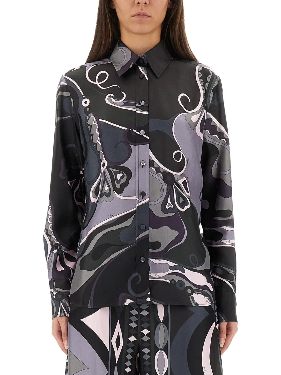 Orchid Print Shirt
