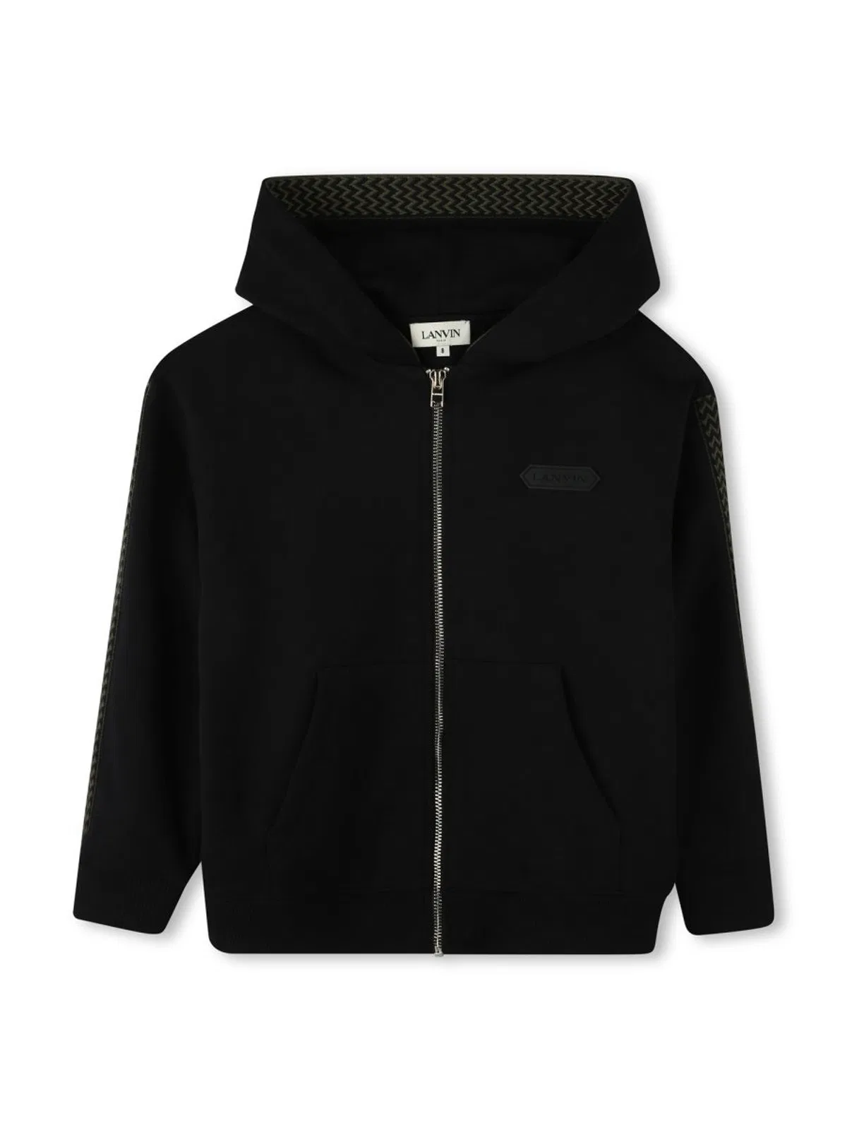 Lanvin Hooded Cardigan In Black