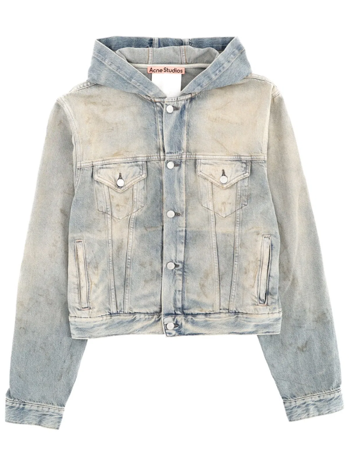 Acne Studios Hooded Jacket In Blue
