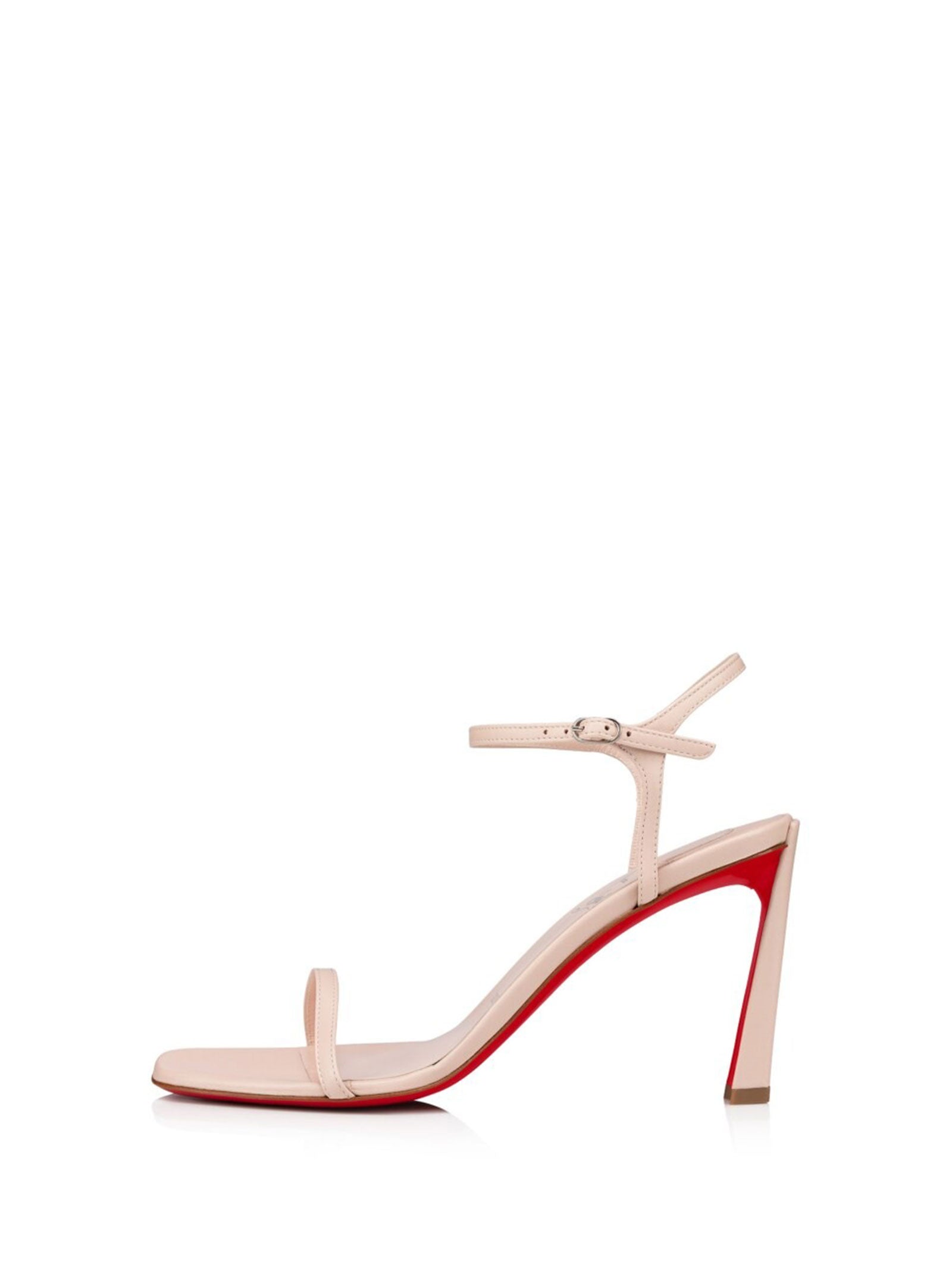 Open Sandal In Leather With Strap