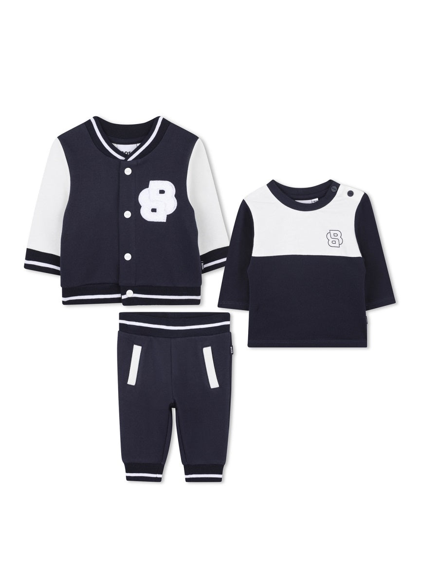 Pants Set With Cardigan And Sweater