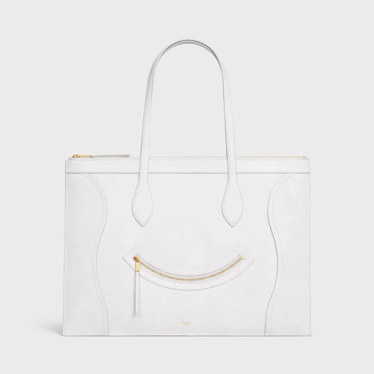 Flat Luggage Zip Tote Bag