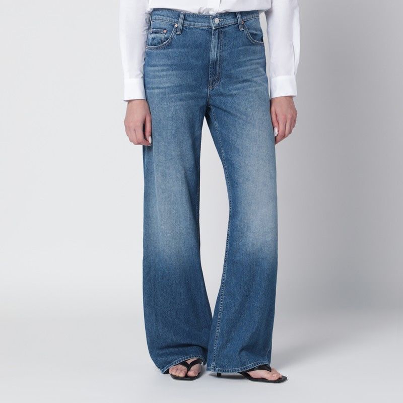 Hit Shuffle Washed Blue Wideleg Jeans