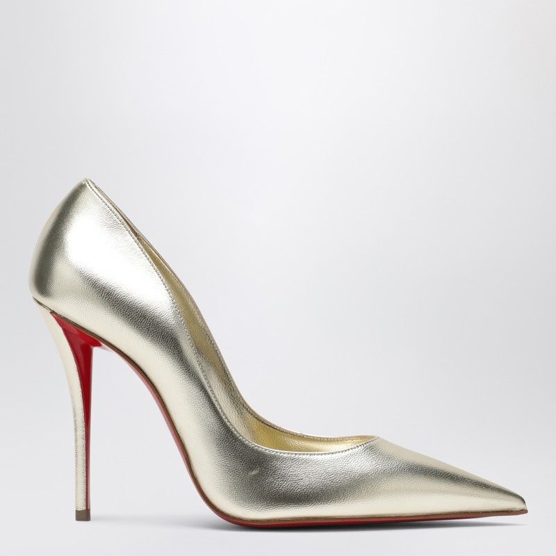Miss Z Pumps In Silver Laminated Nappa Leather