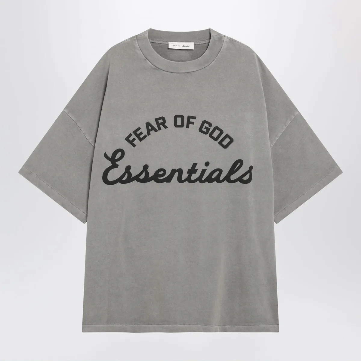 Training 90S Faded Grey Cotton Jersey T-Shirt