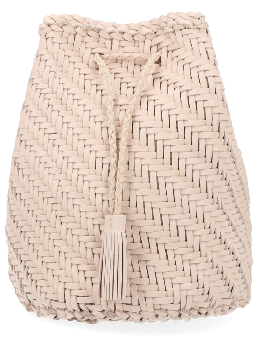 Borsa "Pompom Double Jump Tan"