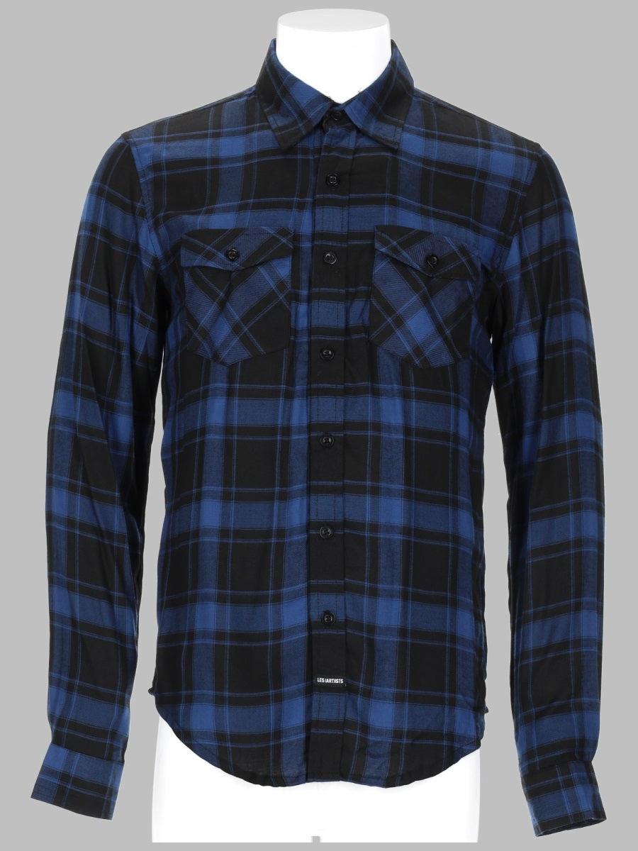 Camicia A Quadri Con Logo