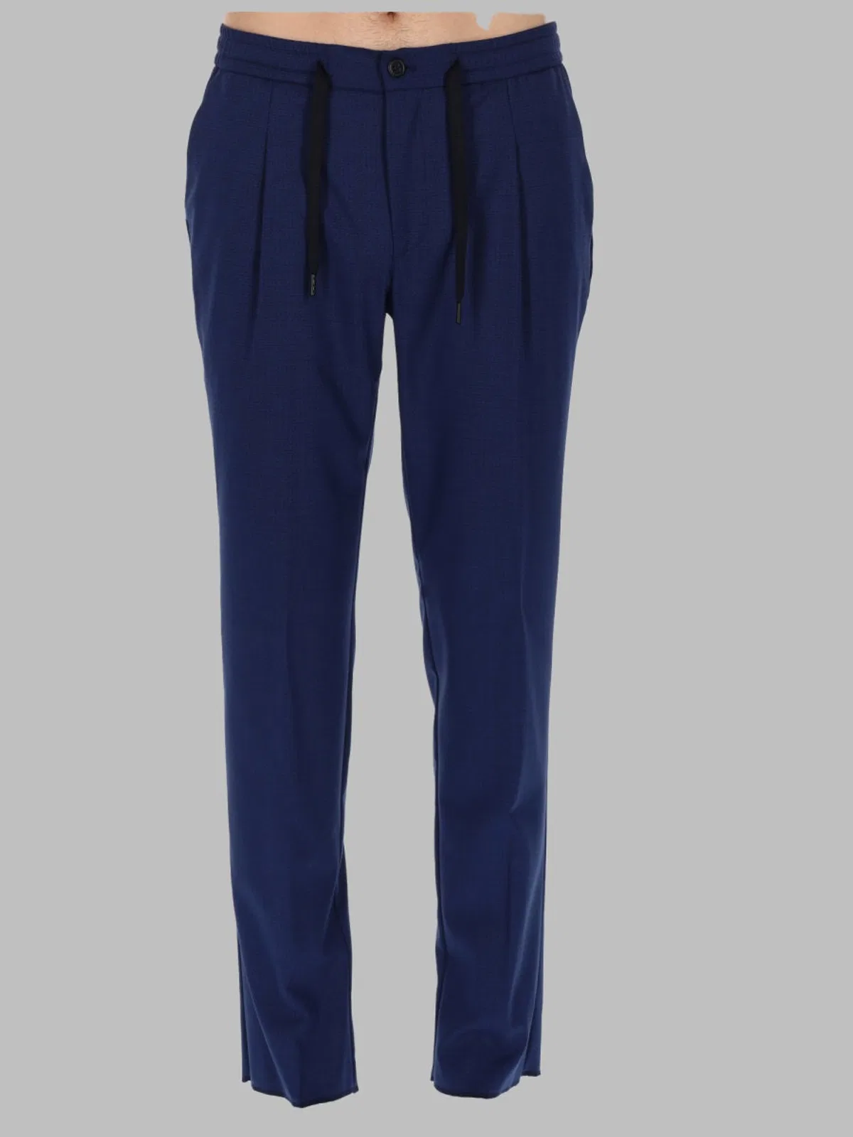 Pantalone In Misto Lana Con Coulisse