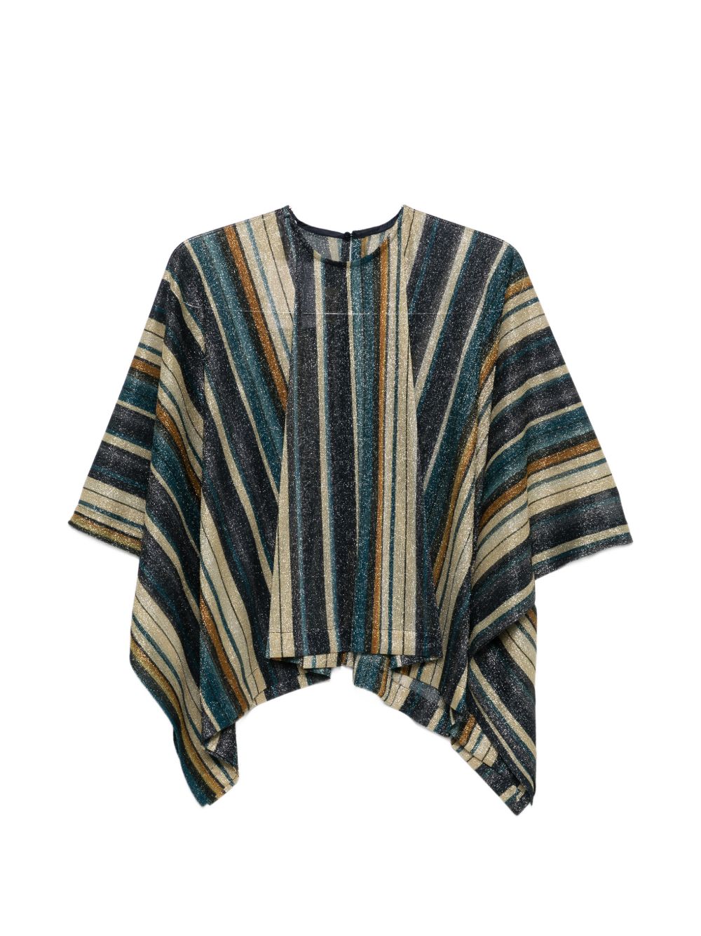 Geometric V-Neck Top