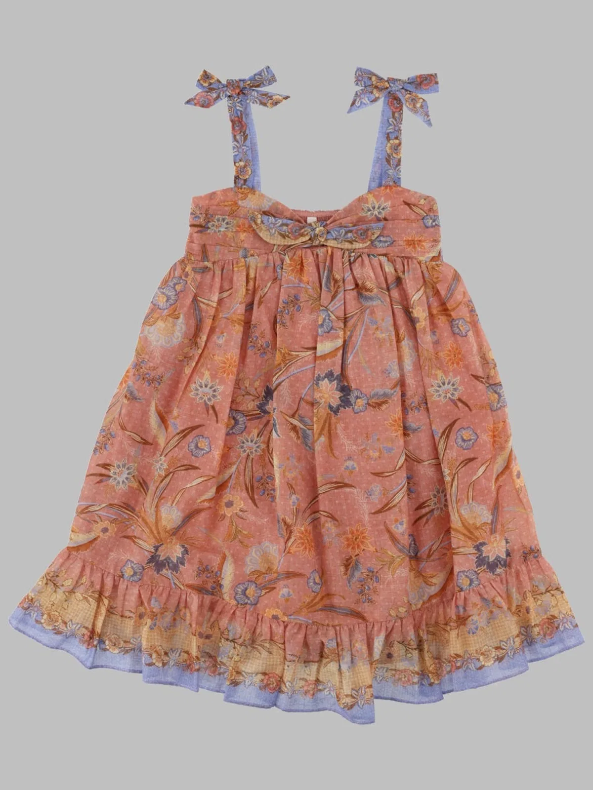 Indra Kids Tie Front Dress
