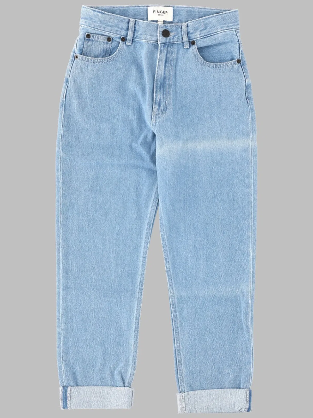 Ollibis Bleached Blue - 5-Pocket Tapered Fit Jeans