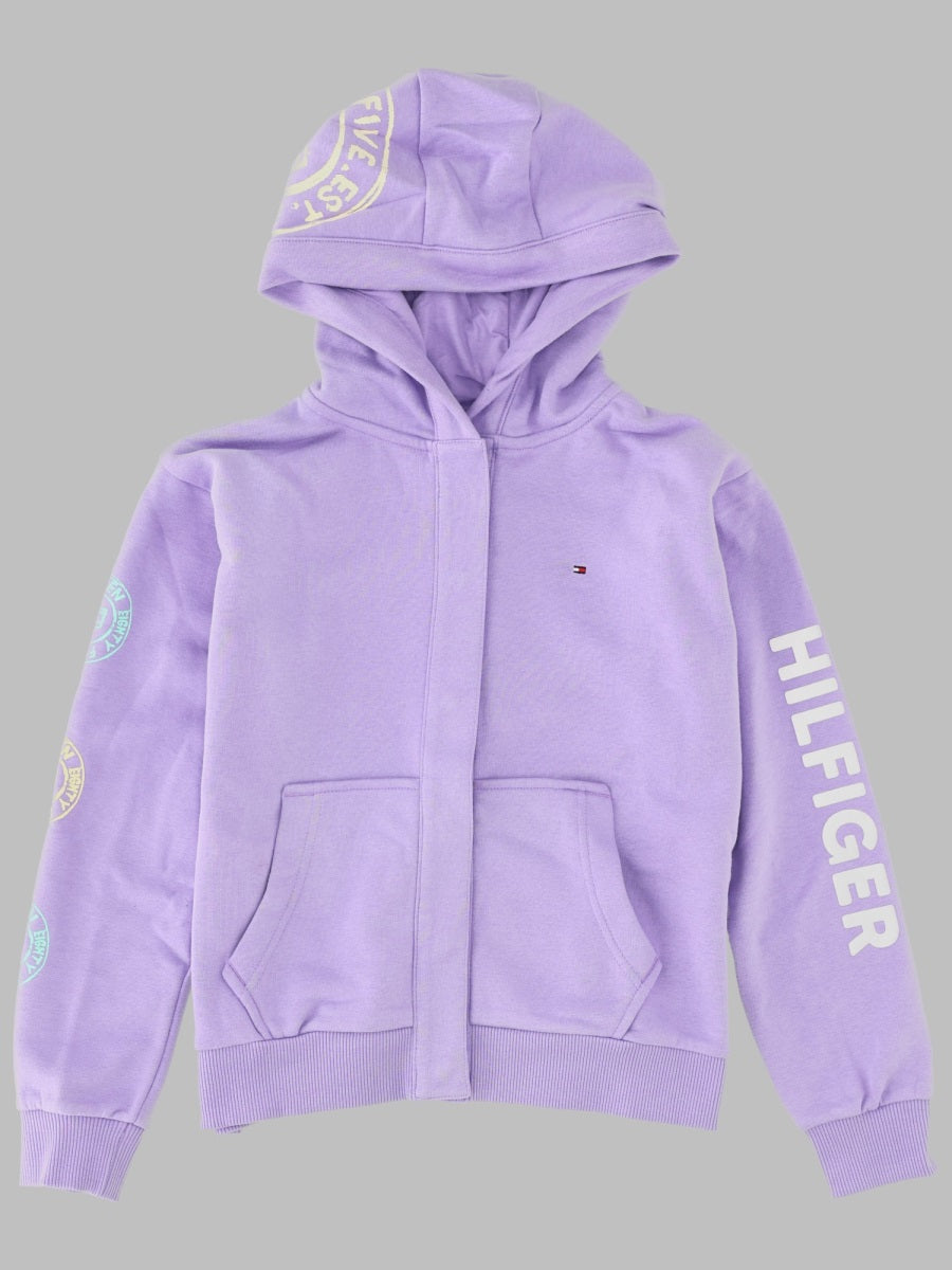 Overprint Snap Hoodie