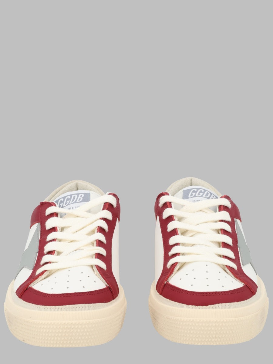 May With Double Quarter And Toe Leather Upper Star Toe And Tongue Suede Heel