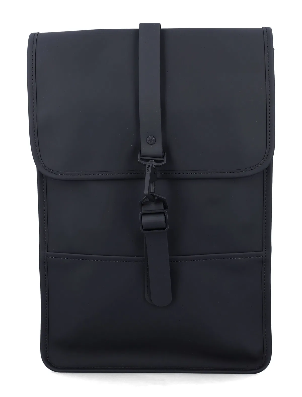 Rains Mini Waterproof Backpack With Buckle Closure In Black