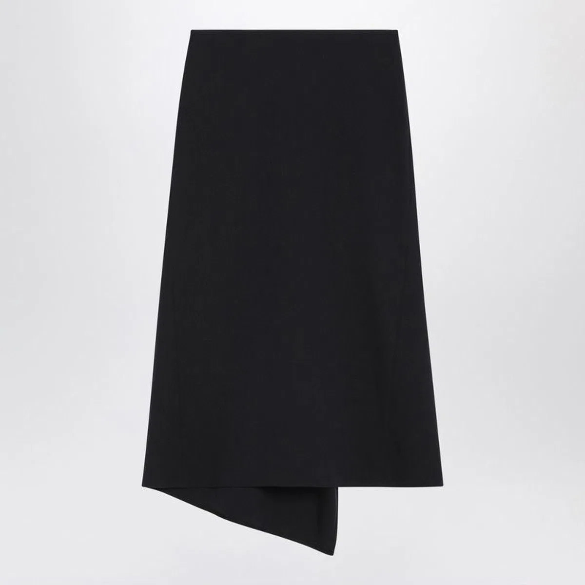 Navy Blue Skirt In Wool Blend