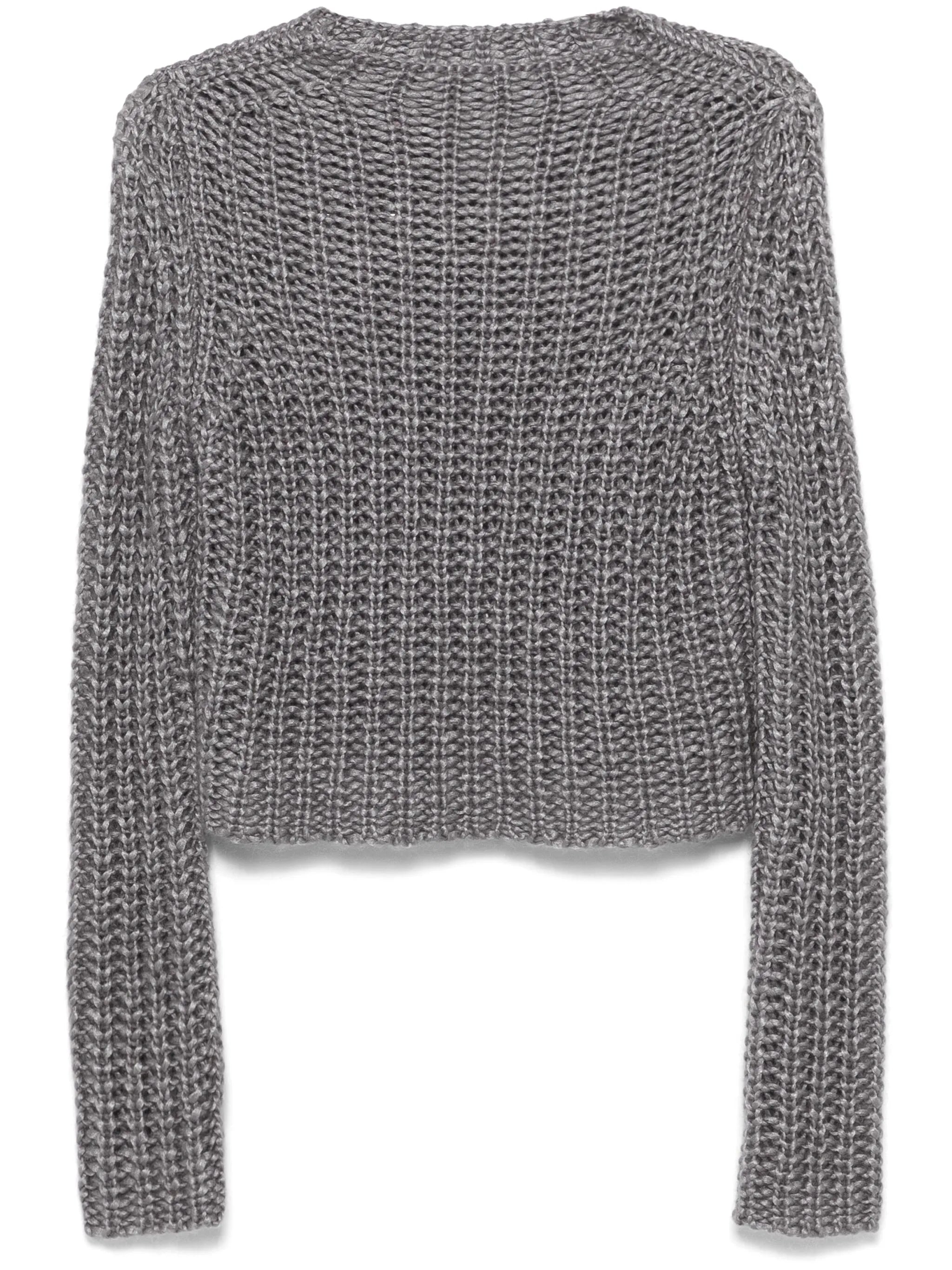 Forte Forte Grey Silk Cashmere Mohair Sweater In Gray