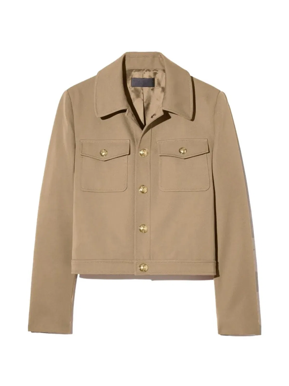 Edna Jacket With Lapel Pockets, Khaki
