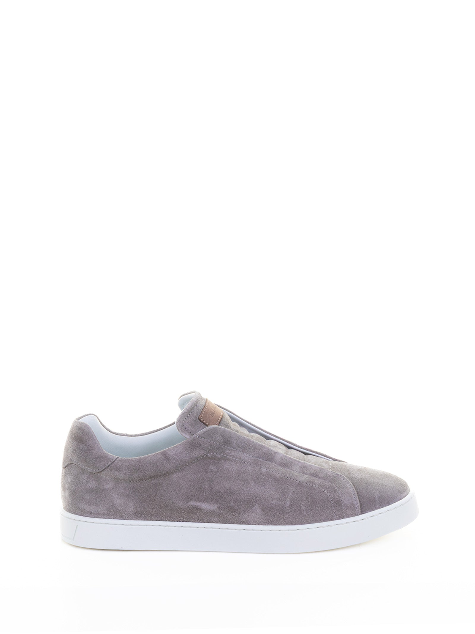 Slip On Greige Suede Sneaker
