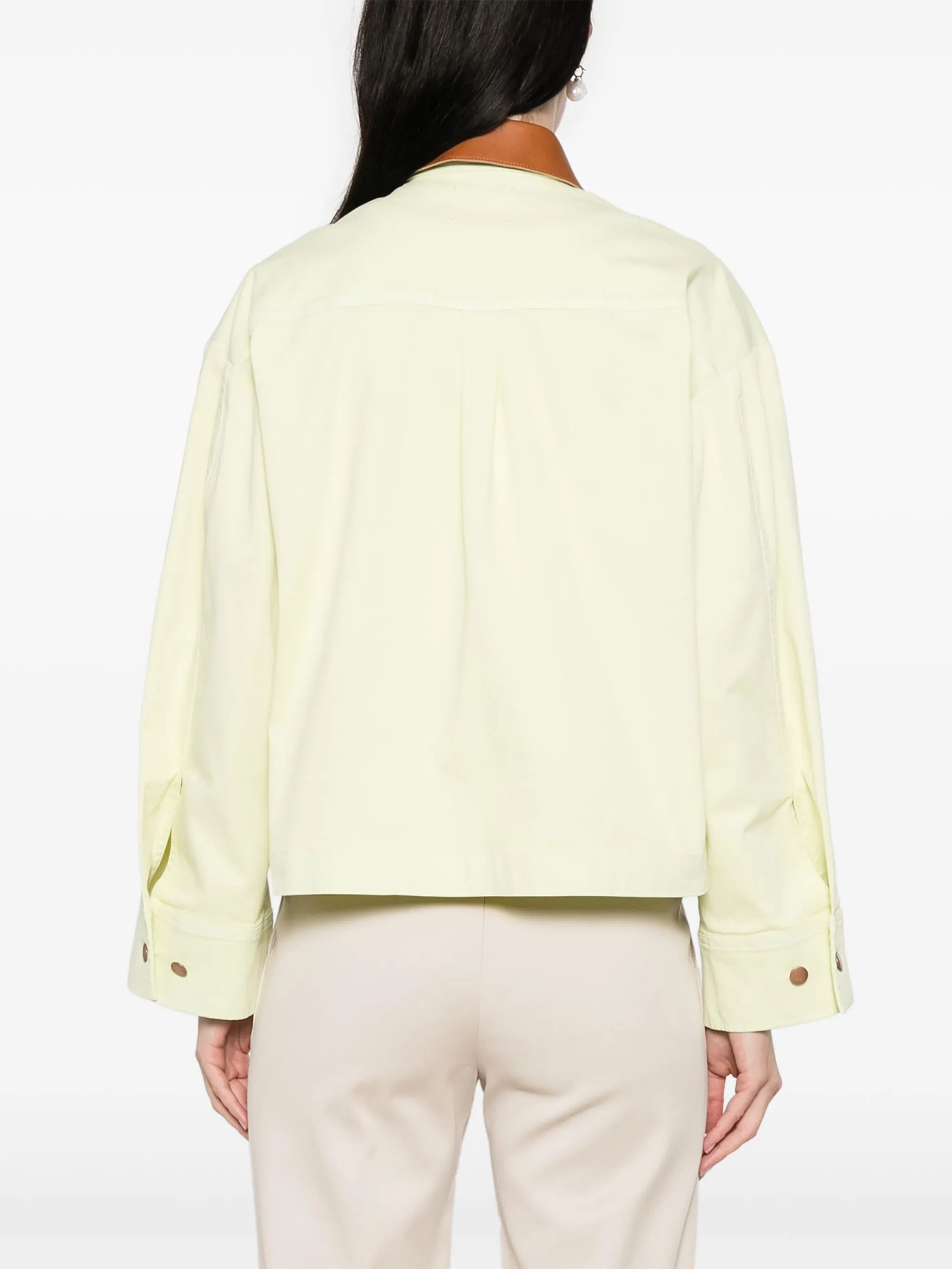 Forte Forte Daffodil Peached Cotton Worker Jacket In Daffodil