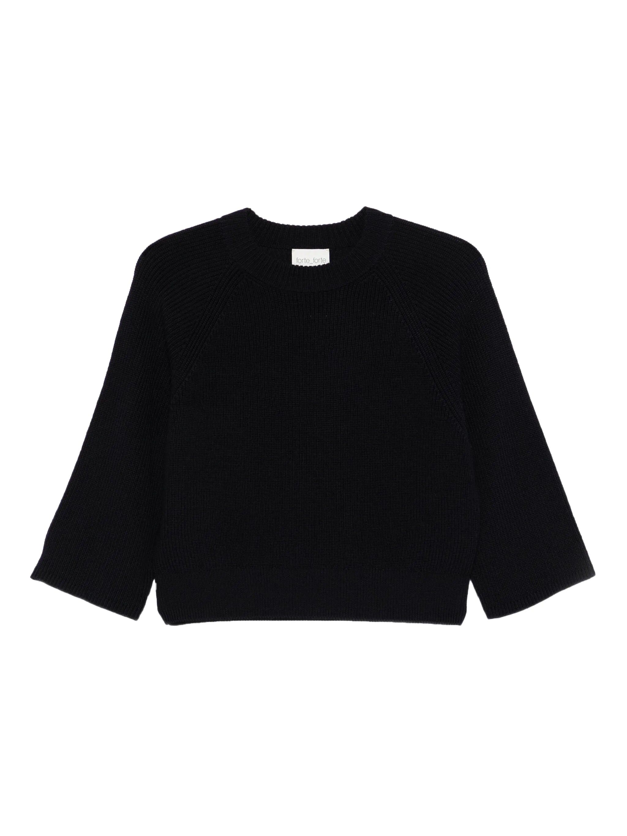 Notte Merinos English Rib Crewneck