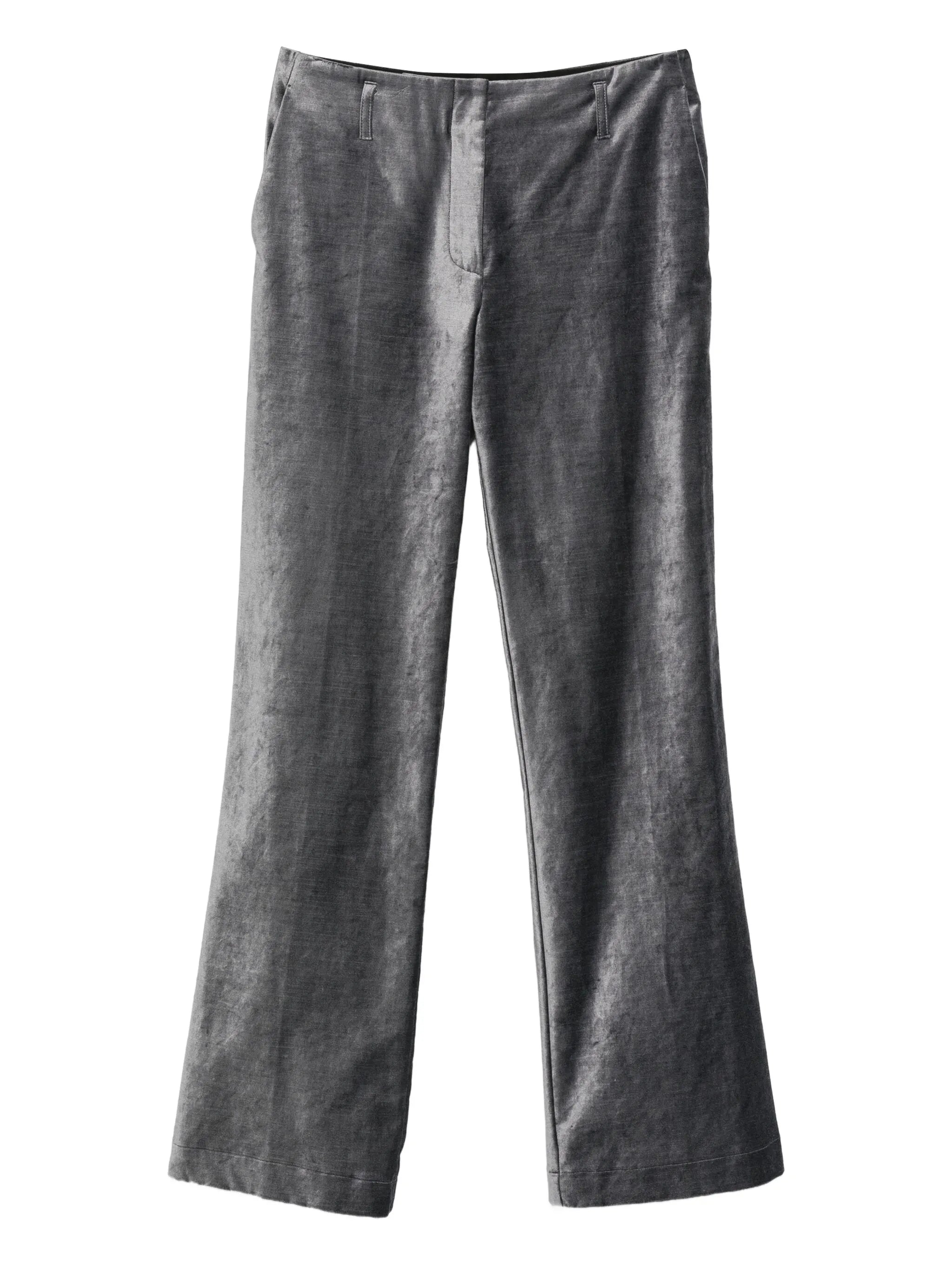 Forte Forte Stone Stretch Velvet Flare Pants