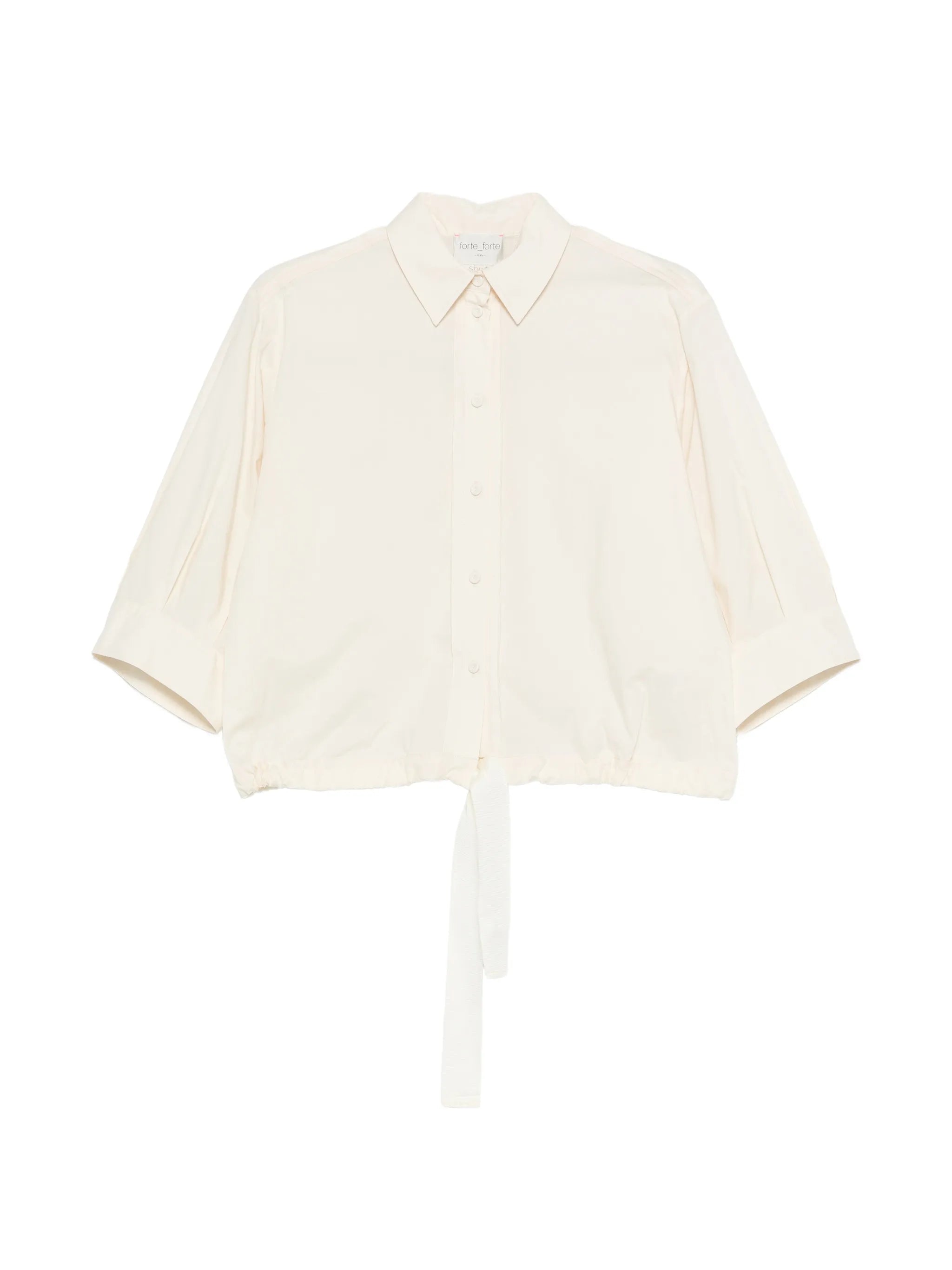 Forte Forte Ambra Cotton Popline Half Shirt
