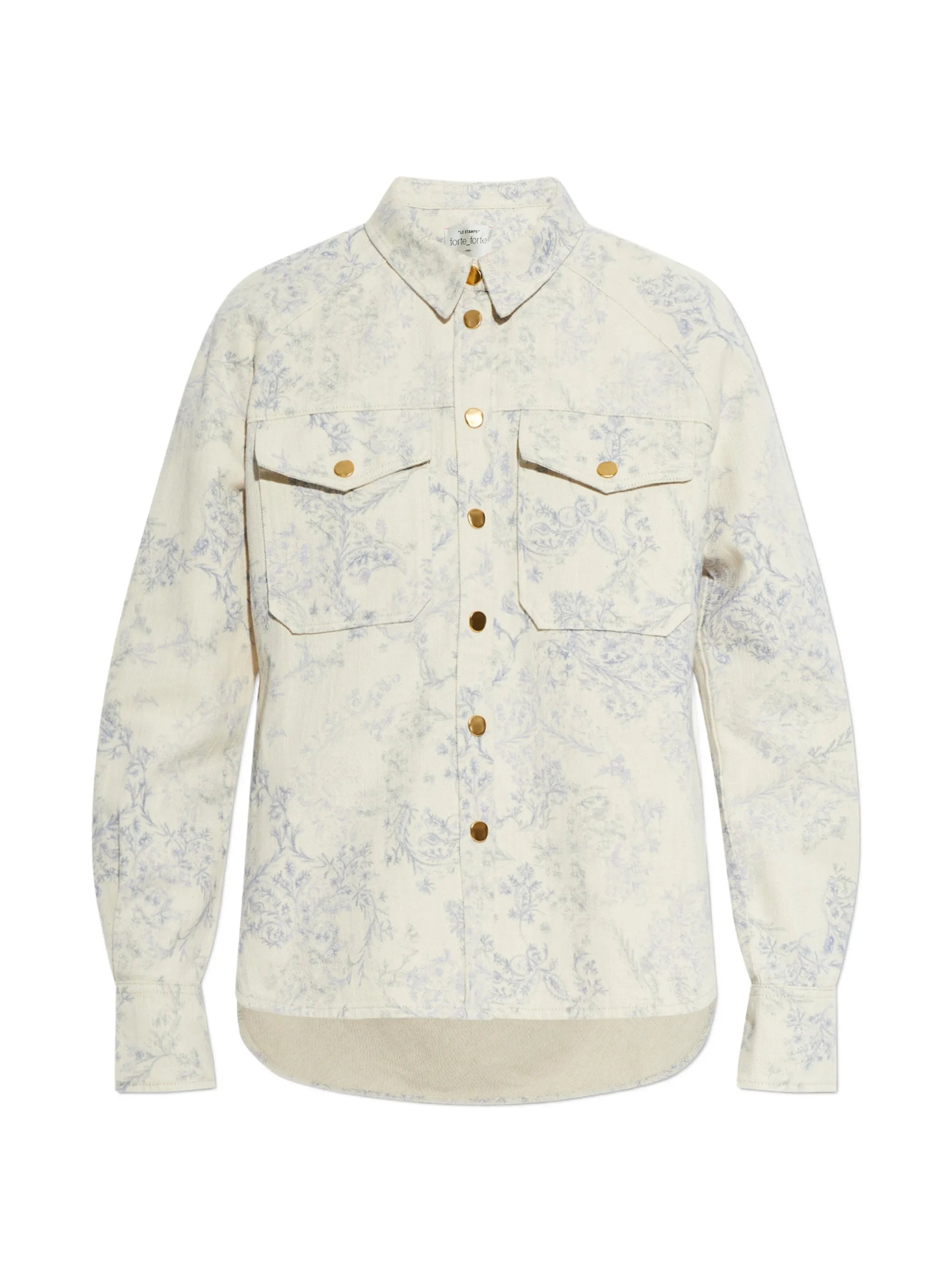 Forte Forte Glicine Nontiscordardime Denim Shirt In Blue