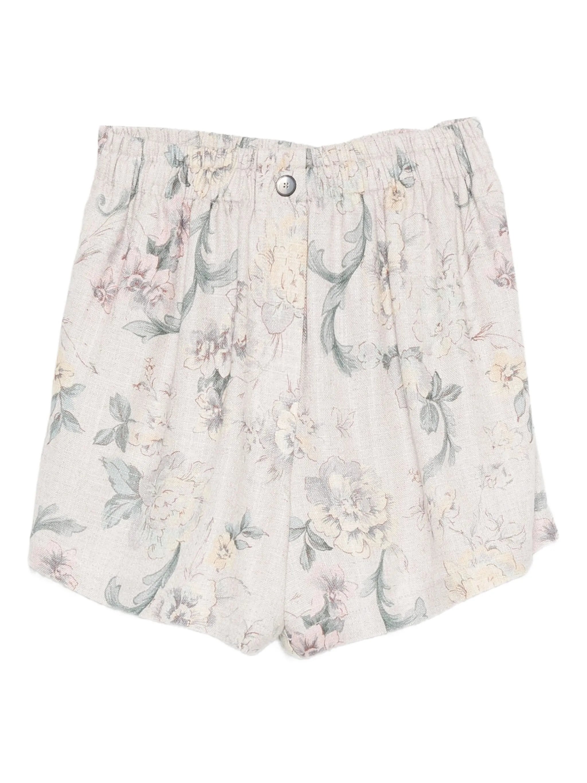 Glicine Peonia Viscose Linen Bermuda