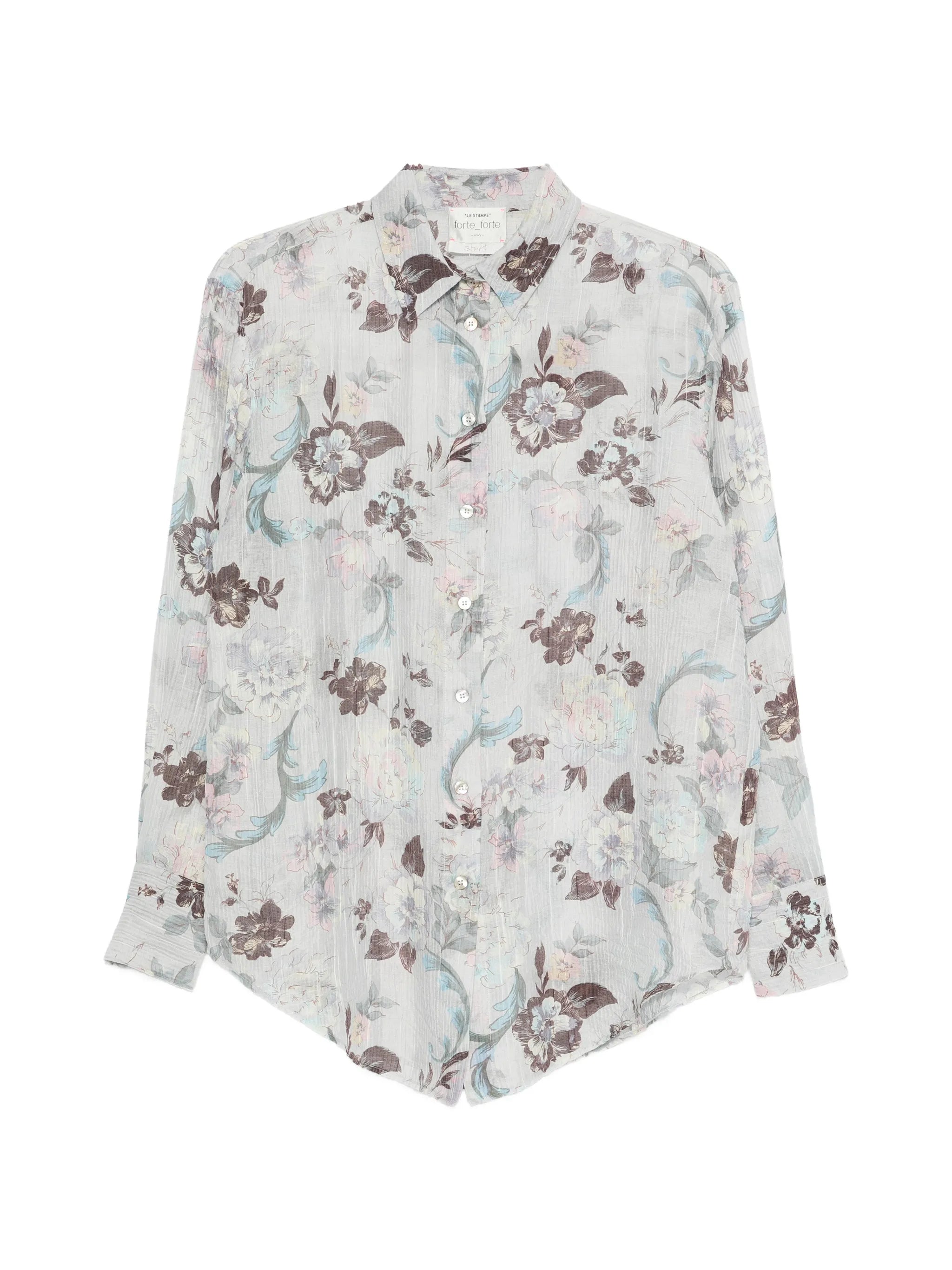Forte Forte Glicine Peonia Creponne Voile Shirt