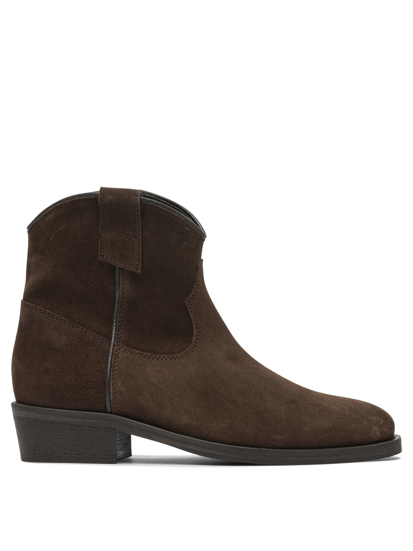 Brown Rubber Ankle Boots