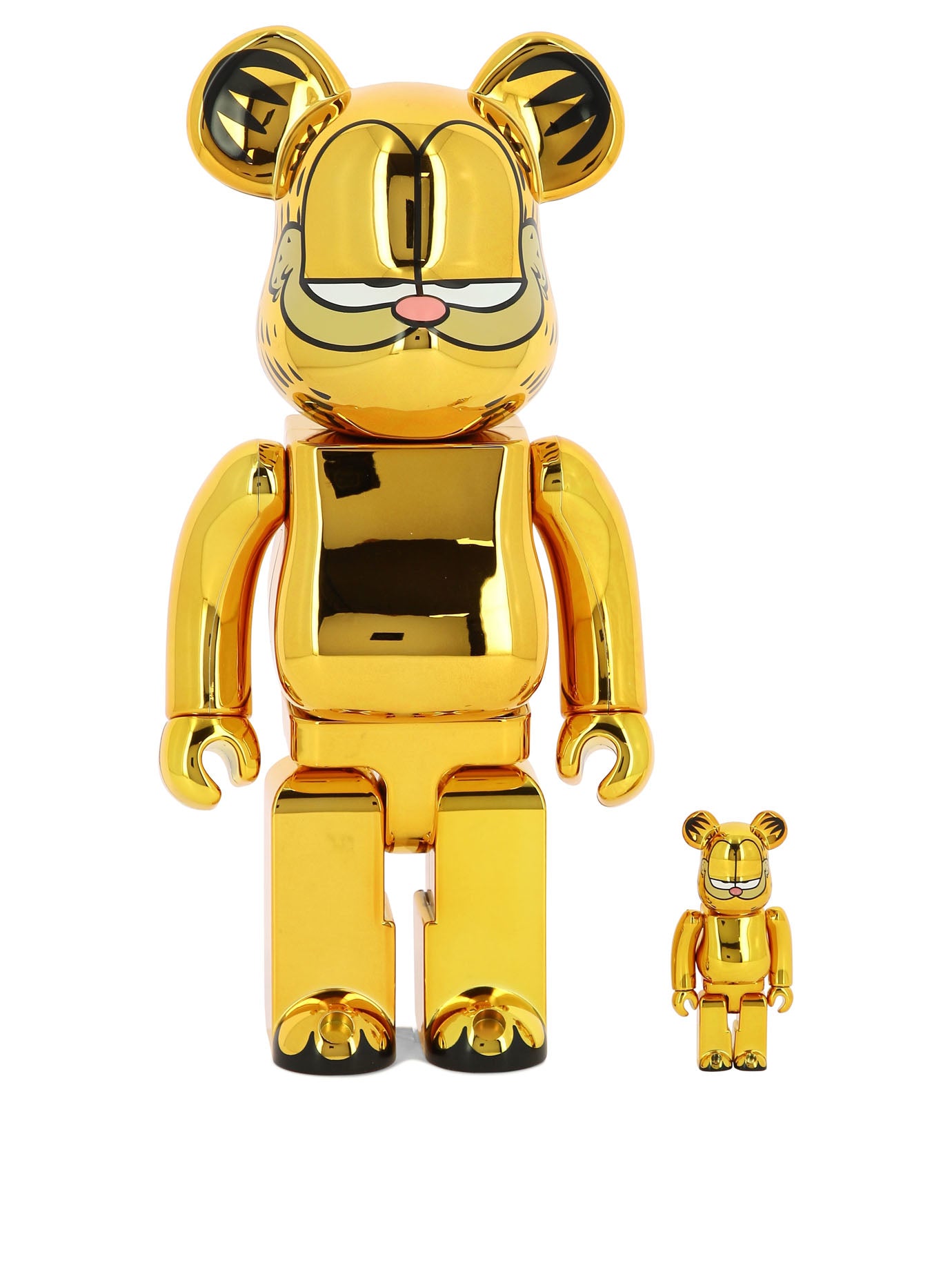 Medicom 100% + 400% Garfield Gold Chrome Be@Rbrick Assorted