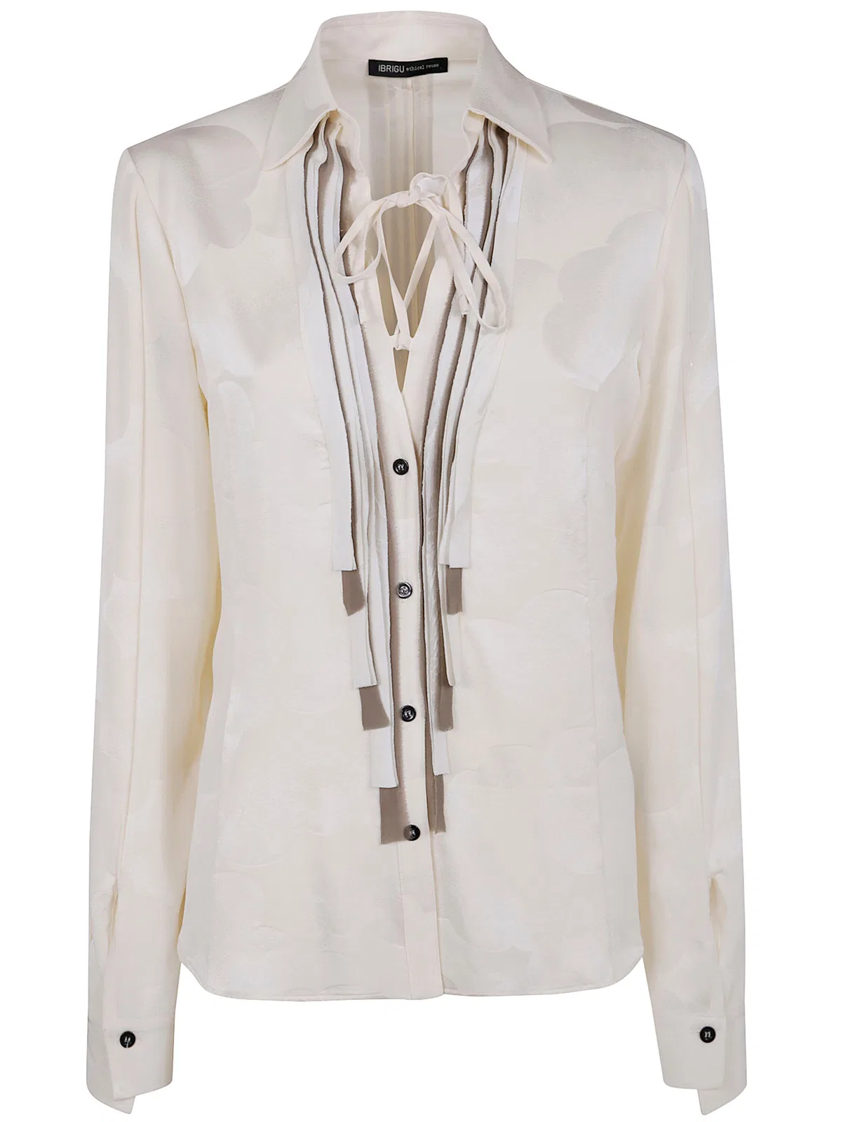 Kimono Shirt With Ruffles