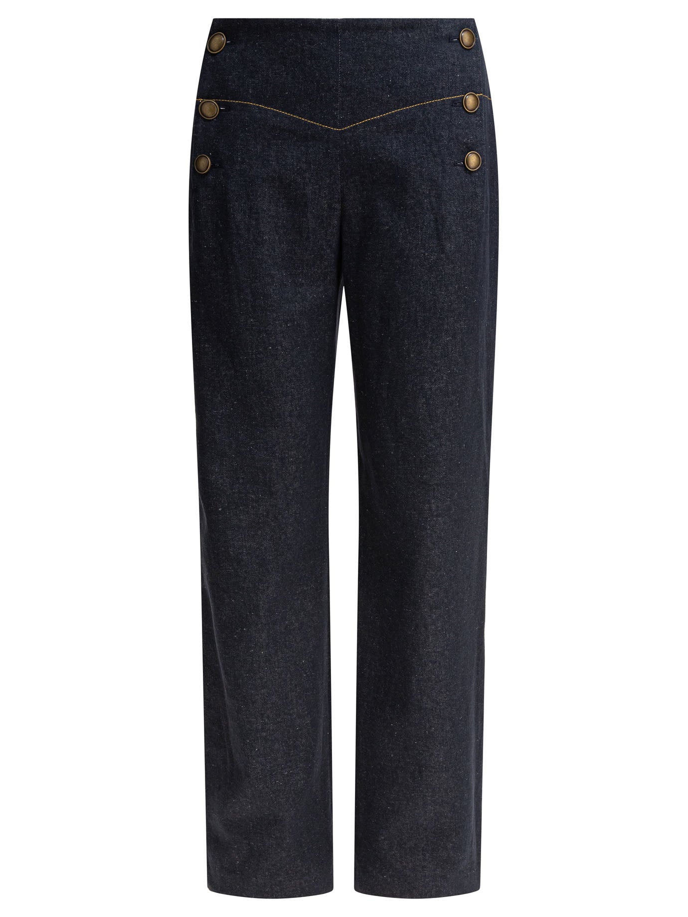 Blue Viscose Trousers