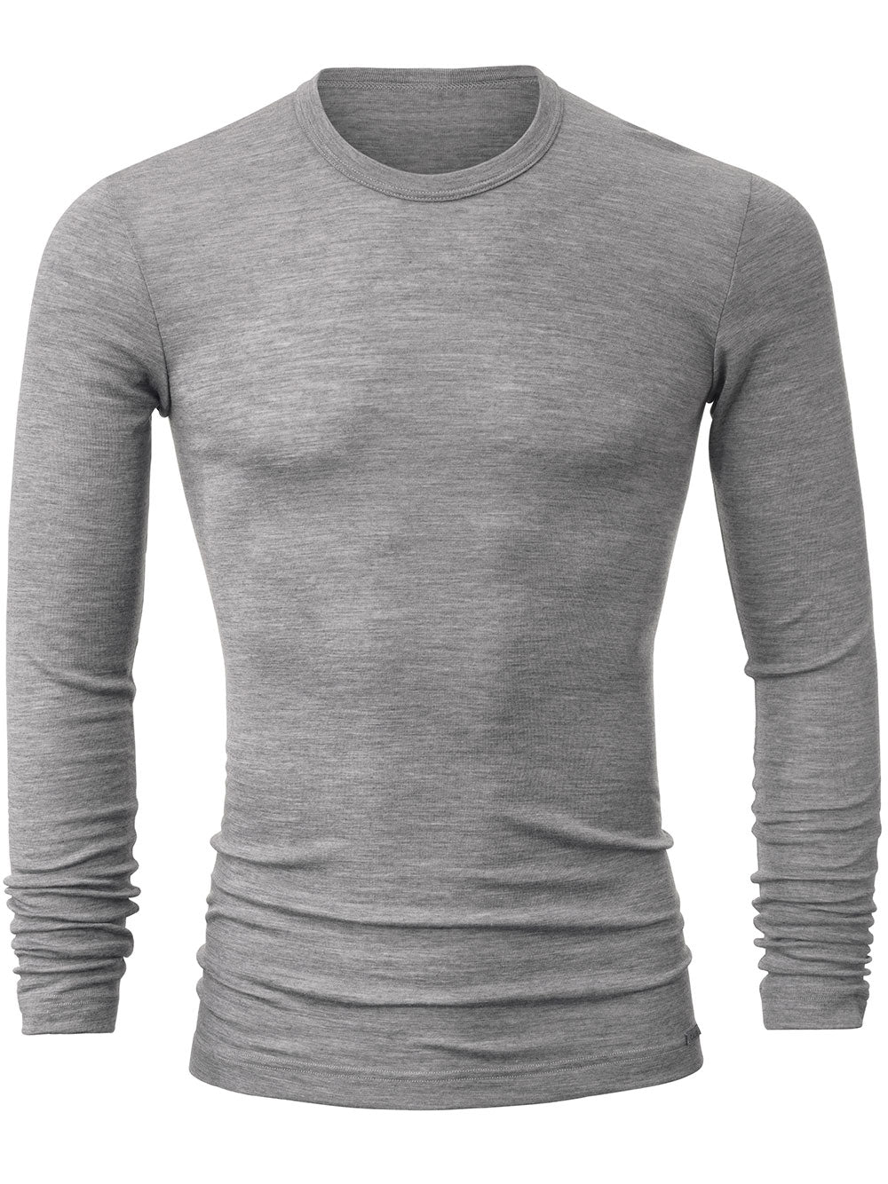Men Grey Cotton Modal Sweater