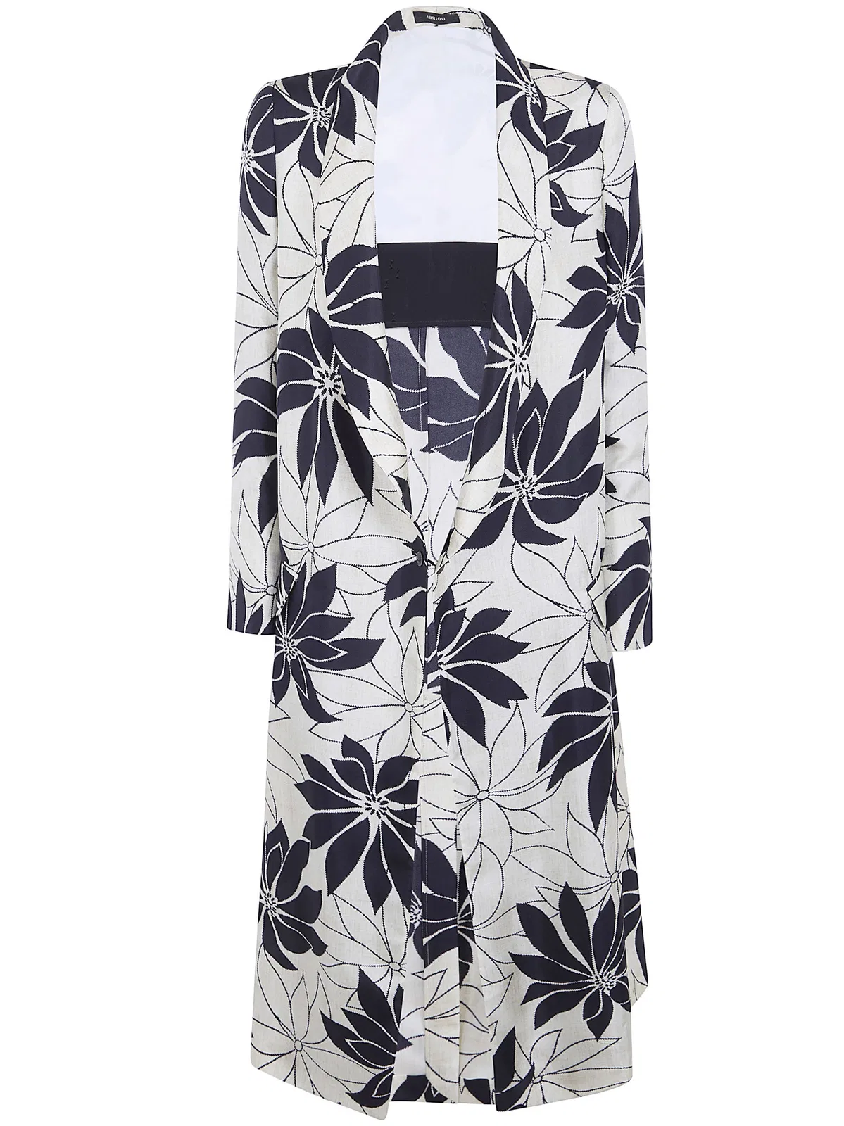 Printed Silk Overcoat