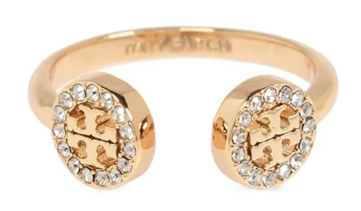 Tory Burch Gold Tone Brass Crystal Accessory
