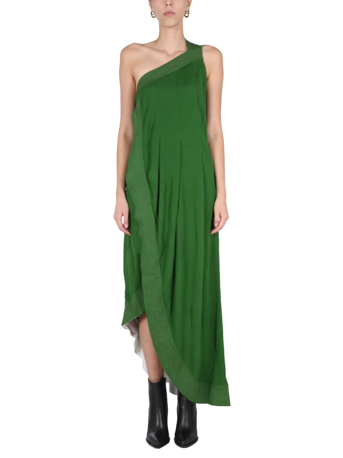 Dress With Contrasting Stitching