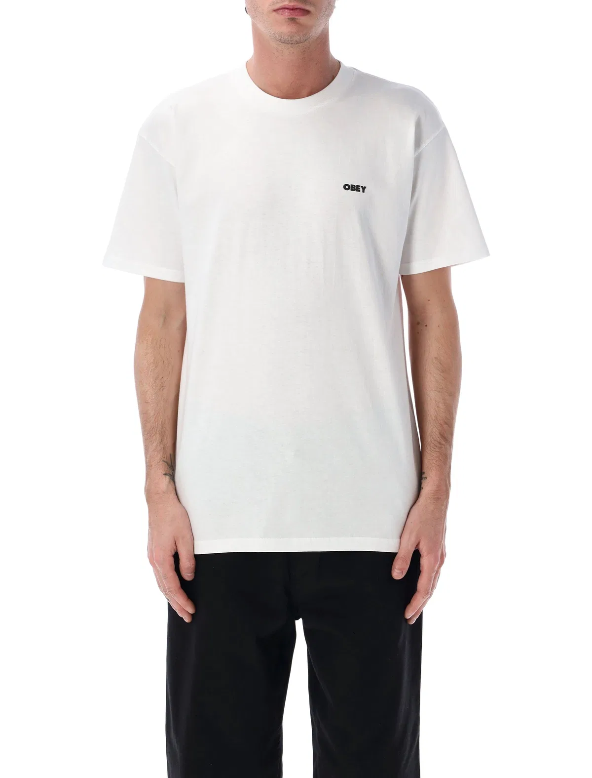 Obey Always Watching Graphic T-shirt In White