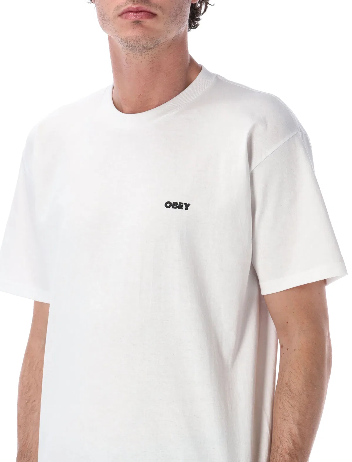 Obey Always Watching Graphic T-shirt In White