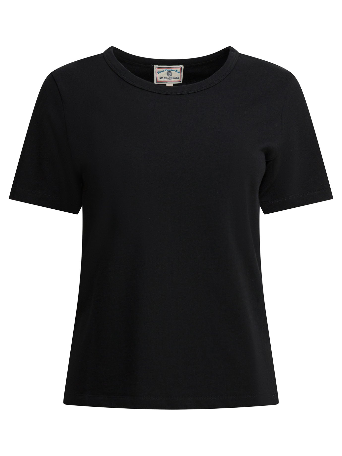 Black Cotton Resin T-Shirt