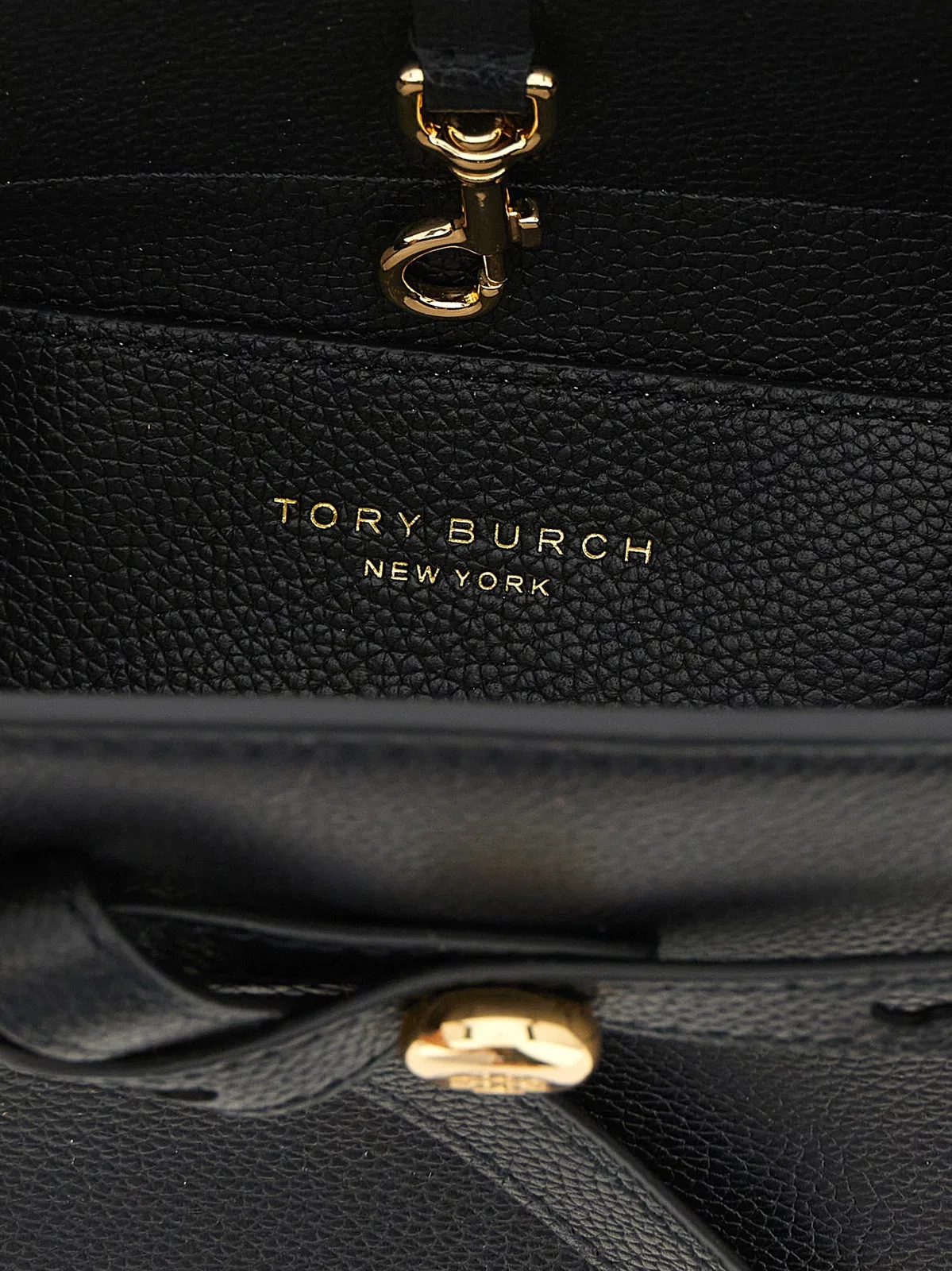 Tory Burch 'romy Small' Top Case Handbag In Black