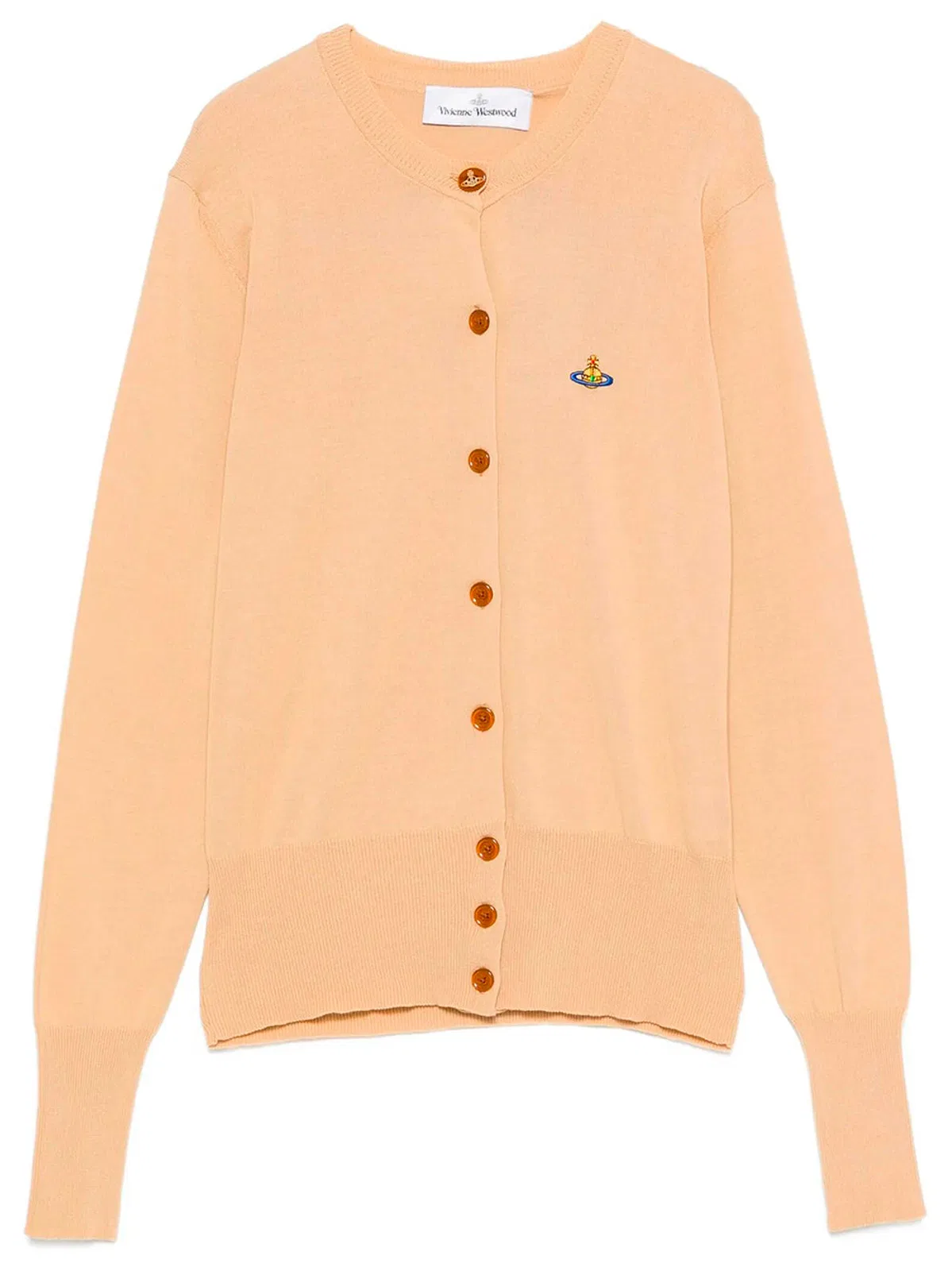 Vivienne Westwood Bea Cotton Cardigan In Beige