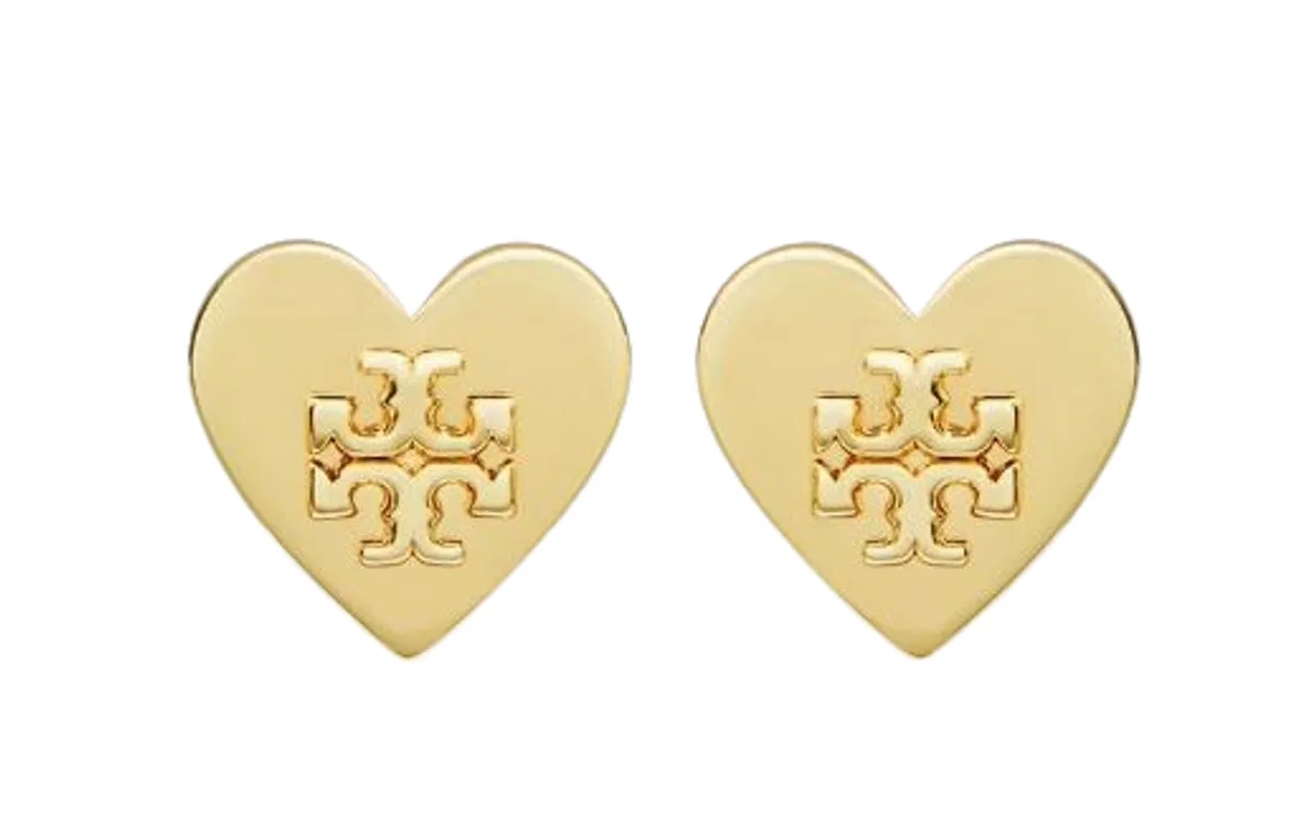 Tory Burch Gold Tone Heart Shape Bijoux